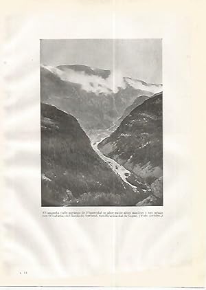 Bild des Verkufers fr LAMINA GEOGRAFIA 0267: Valle de Flaamsdal Noruega zum Verkauf von EL BOLETIN