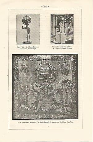 Seller image for LAMINA ESPASA 12963: Atlas sosteniendo el mundo tapiz for sale by EL BOLETIN