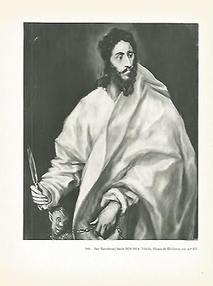 Bild des Verkufers fr LAMINA 2049: EL GRECO. San Bartolome zum Verkauf von EL BOLETIN