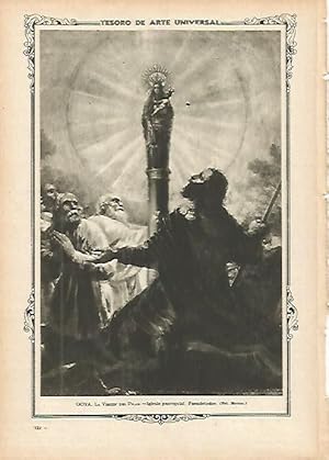 Bild des Verkufers fr LAMINA 1311. GOYA. La Virgen del Pilar zum Verkauf von EL BOLETIN