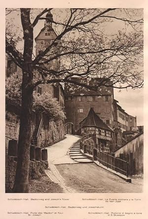 Seller image for Lamina/Foto KURT HIELSCHE Deuschtland No. 051: SCHABISCH HALL. BADTORWEG AND JOSEPHS TOWER for sale by EL BOLETIN