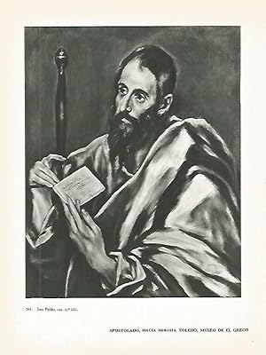 Imagen del vendedor de LAMINA 2045: EL GRECO. San Pablo a la venta por EL BOLETIN