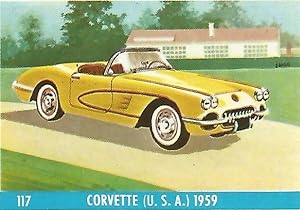 Bild des Verkufers fr CROMO CHOCOLATES LAS COMAS - Auto al dia no 117 - Corvette 1959 zum Verkauf von EL BOLETIN