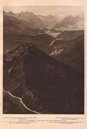 Seller image for Lamina/Foto KURT HIELSCHE Deuschtland No. 004: VIEW FROM THE HERZOGSTAND DOWN THE ISAR VALLEY OVER THE MARTINSKOPF for sale by EL BOLETIN
