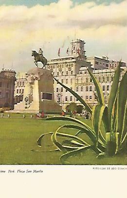 Imagen del vendedor de Postal 53539: LIMA. Plaza de San Martin a la venta por EL BOLETIN