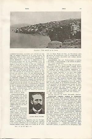 Bild des Verkufers fr LAMINA SALVAT 80050: Vista de Gallipoli zum Verkauf von EL BOLETIN