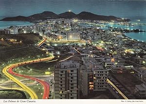 Imagen del vendedor de Postal 60240: Estampa nocturna de la capital (Gran Canaria). a la venta por EL BOLETIN