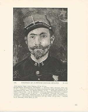 Bild des Verkufers fr LAMINA 1373: VAN GOGH. Portrait of a French Officer (Milliet) zum Verkauf von EL BOLETIN