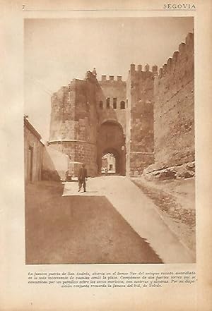 Bild des Verkufers fr LAMINA 5603: Puerta de San Andres zum Verkauf von EL BOLETIN