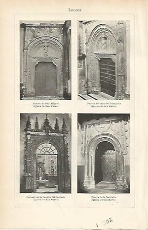 Imagen del vendedor de LAMINA ESPASA 1833: Puertas de Lucena Cordoba a la venta por EL BOLETIN