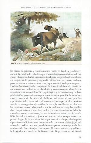 Seller image for LAMINA COSSIO 50594: Amor al arte de la revista La Lidia for sale by EL BOLETIN