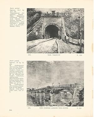 Bild des Verkufers fr LAMINA 1330: VAN GOGH. The Viaduct. The Bridge across the Seine zum Verkauf von EL BOLETIN