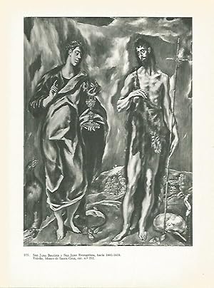 Immagine del venditore per LAMINA 2082: EL GRECO. San Juan Bautista y San Juan Evangelista venduto da EL BOLETIN