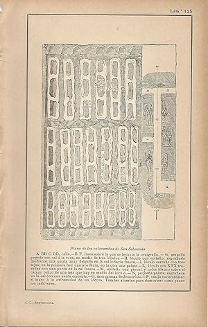Imagen del vendedor de Lamina 125: Plano de las Catacumbas de San Sebastian a la venta por EL BOLETIN