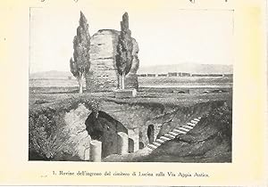 Imagen del vendedor de Lamina 439: CATACUMBAS DE ROMA. Entrada al cementerio de Lucina bajo la Via Apia Antigua a la venta por EL BOLETIN