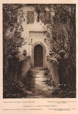 Seller image for Lamina/Foto KURT HIELSCHE Deuschtland No. 050: ROTHENBURG ON THE TAUBER. TOPPLER CASTLE GATE for sale by EL BOLETIN