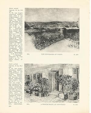 Bild des Verkufers fr LAMINA 1324: VAN GOGH. The Environs of Paris. A Restaurant ar Asnieres zum Verkauf von EL BOLETIN