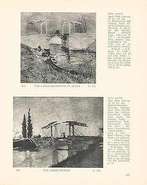 Bild des Verkufers fr LAMINA 1401: VAN GOGH. The Langlois Bridge in Arles. The Draw-Bridge zum Verkauf von EL BOLETIN