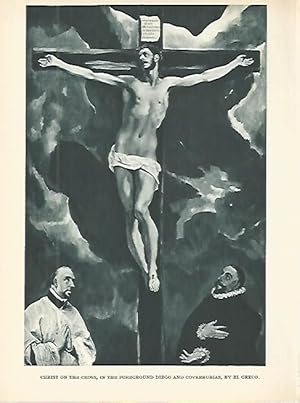 Bild des Verkufers fr LAMINA 1751: LOUVRE. Cristo en la cruz de El Greco zum Verkauf von EL BOLETIN