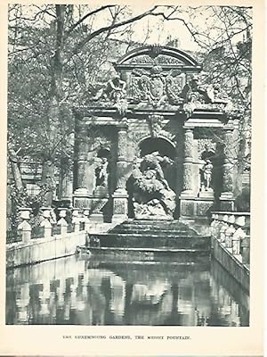 Bild des Verkufers fr LAMINA 1772: PARIS. Jardines de Luxemburgo zum Verkauf von EL BOLETIN