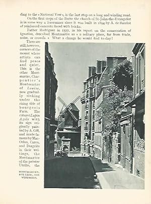 Bild des Verkufers fr LAMINA 1812: PARIS. Montmartre. Rue Lepic zum Verkauf von EL BOLETIN