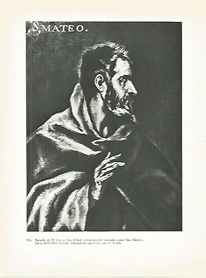 Bild des Verkufers fr LAMINA 2052: Escuela de El Greco. San Felipe zum Verkauf von EL BOLETIN