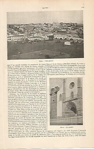 Seller image for LAMINA ESPASA 2576: Vista general de Silves Portugal for sale by EL BOLETIN