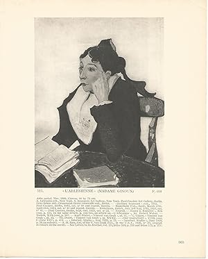 Bild des Verkufers fr LAMINA 1378: VAN GOGH. LArlesienne (Madame Ginoux) zum Verkauf von EL BOLETIN