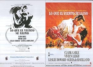 Seller image for Caratula cine 30x22 cm: Lo que el viento se llevo for sale by EL BOLETIN