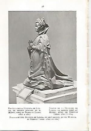 Imagen del vendedor de LAMINA 2210: VALLADOLID. Estatua de la Duquesa de Lerma. - a la venta por EL BOLETIN