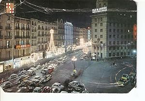 Bild des Verkufers fr Postal 038933 : Barcelona. Calle Pelayo. Vista nocturna zum Verkauf von EL BOLETIN