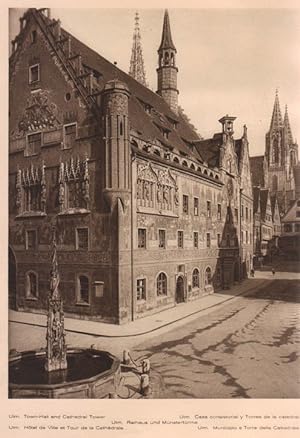 Seller image for Lamina/Foto KURT HIELSCHE Deuschtland No. 020: ULM. TOWN-HALL AND CATHEDRAL TOWER for sale by EL BOLETIN