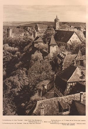 Image du vendeur pour Lamina/Foto KURT HIELSCHE Deuschtland No. 044: ROTHENBURG ON THE TAUBER. VIEW FROM THE BURGTURM mis en vente par EL BOLETIN