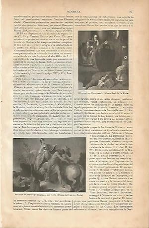 Bild des Verkufers fr LAMINA ESPASA 5206: Minerva por Rembrandt y Halle zum Verkauf von EL BOLETIN
