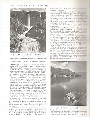 Bild des Verkufers fr LAMINA 3103: ITALIA. Cascada delle Marmore. El Lago de Como zum Verkauf von EL BOLETIN