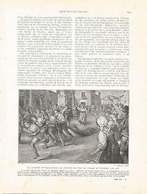 Bild des Verkufers fr LAMINA 4302: El cadaver de Masaniello es arrastrado por las calles de Napoles en 1647 zum Verkauf von EL BOLETIN