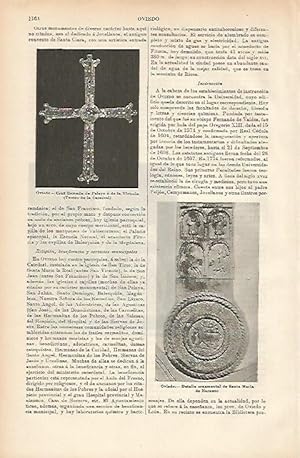 Imagen del vendedor de LAMINA ESPASA 7754: Cruz de Pelayo. Catedral de Oviedo a la venta por EL BOLETIN