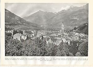 Immagine del venditore per LAMINA GEOGRAFIA 0371: Vista de Merano Italia venduto da EL BOLETIN