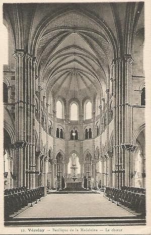 Seller image for Postal 52500: VEZELAY. Coro de la Basilica for sale by EL BOLETIN