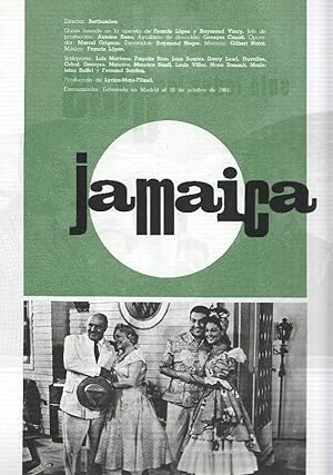 Bild des Verkufers fr Ficha cine Suevia Films: Jamaica y El sol sale todos los dias zum Verkauf von EL BOLETIN