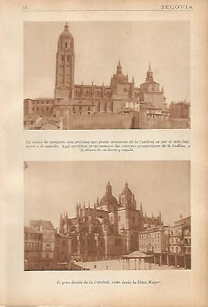 Bild des Verkufers fr LAMINA 5604: Catedral de Segovia zum Verkauf von EL BOLETIN
