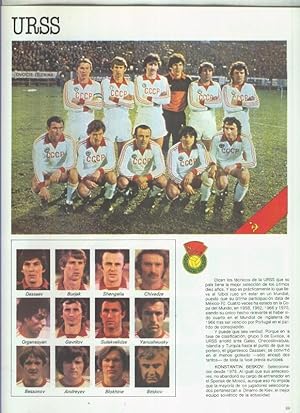 Imagen del vendedor de Espaa 1982 lamina 12: Seleccion de URSS a la venta por EL BOLETIN