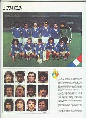 Imagen del vendedor de Espaa 1982 lamina 15: Seleccion de Francia a la venta por EL BOLETIN