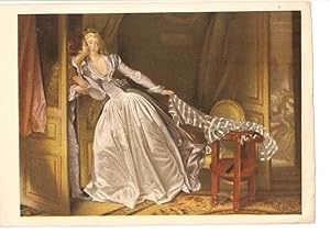 Bild des Verkufers fr Postal 022175 : La baiser a la derobee - Jean Honore Fragonard zum Verkauf von EL BOLETIN