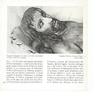 Bild des Verkufers fr LAMINA 1734: GREGORIO FERNANDEZ. La muerte de Cristo zum Verkauf von EL BOLETIN