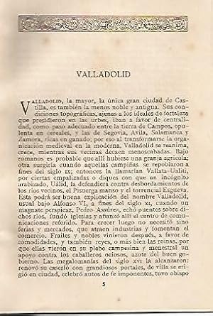 Imagen del vendedor de LAMINA 2192: Libreto explicativo de Valladolid en castellano frances e ingles a la venta por EL BOLETIN