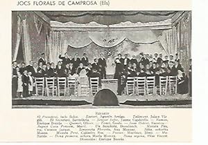 Seller image for LAMINA 2643: Escena de Els Jocs Florals de Camprosa. Romea 29 abril 1902 for sale by EL BOLETIN