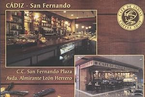 Seller image for Postal 6063 : Publicitaria Cafe de Indias, San Fernando, Cadiz for sale by EL BOLETIN