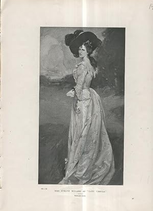 Seller image for Lamina 014: Miss Evelyn Millard as lady Ursula por Richard Jack for sale by EL BOLETIN