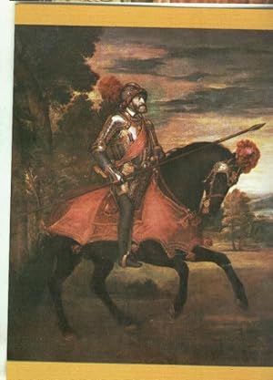Imagen del vendedor de Postal 000416 : Tiziano: escuela italiana: El emperador Carlos V a caballo a la venta por EL BOLETIN